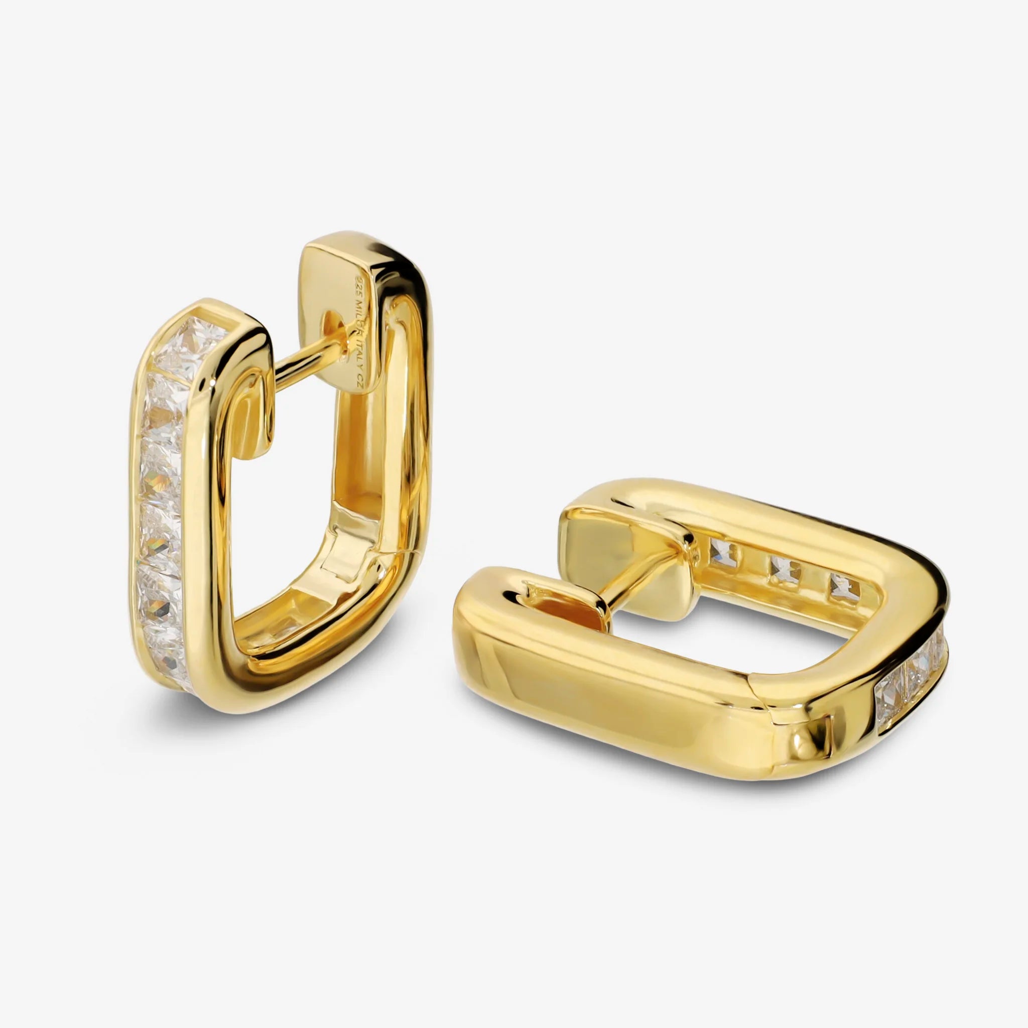 Set di orecchini placcati in oro, polsino per l'orecchio, orecchino a elica, piercing alla cartilagine in argento sterling 925, orecchini Huggie, orecchini a giacca per l'orecchio - Italia