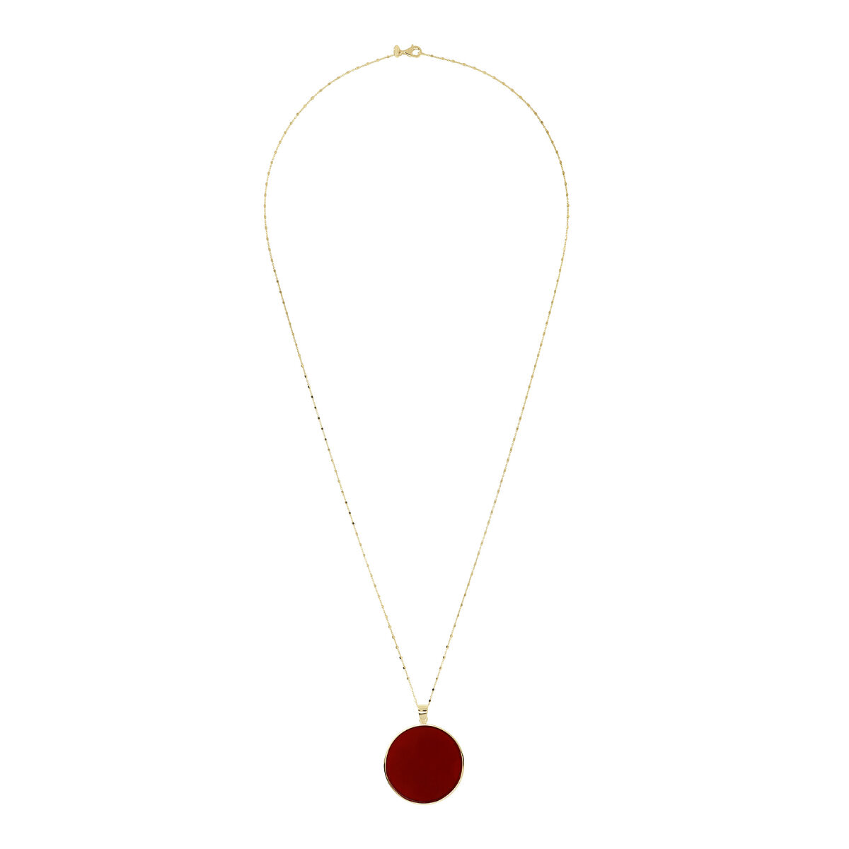 Red stone 2025 pendant gold
