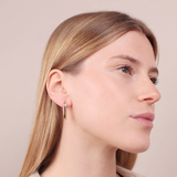 Medium Elongated Oval Earrings in 18Kt Yellow Gold plated 925 Silver