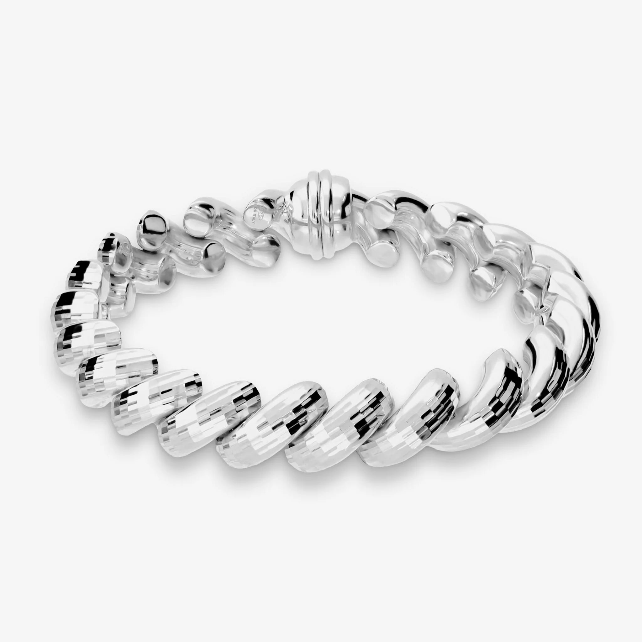 San Marco Bracelet in Platinum Plated 925 Sterling Silver - Milor