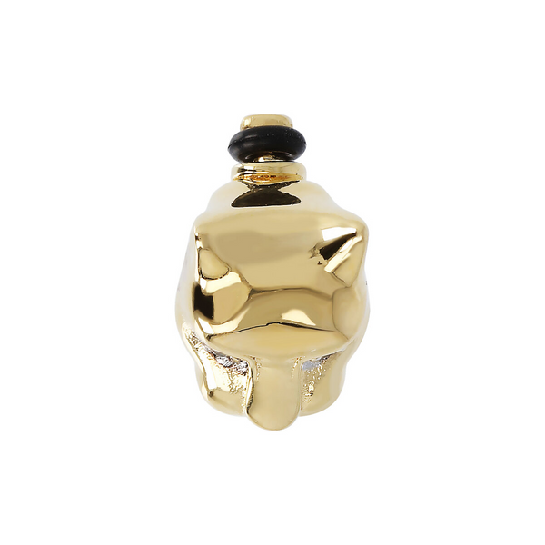 DUO Panther Charm with Cubic Zirconia in 18Kt Yellow Gold plated 925 Silver