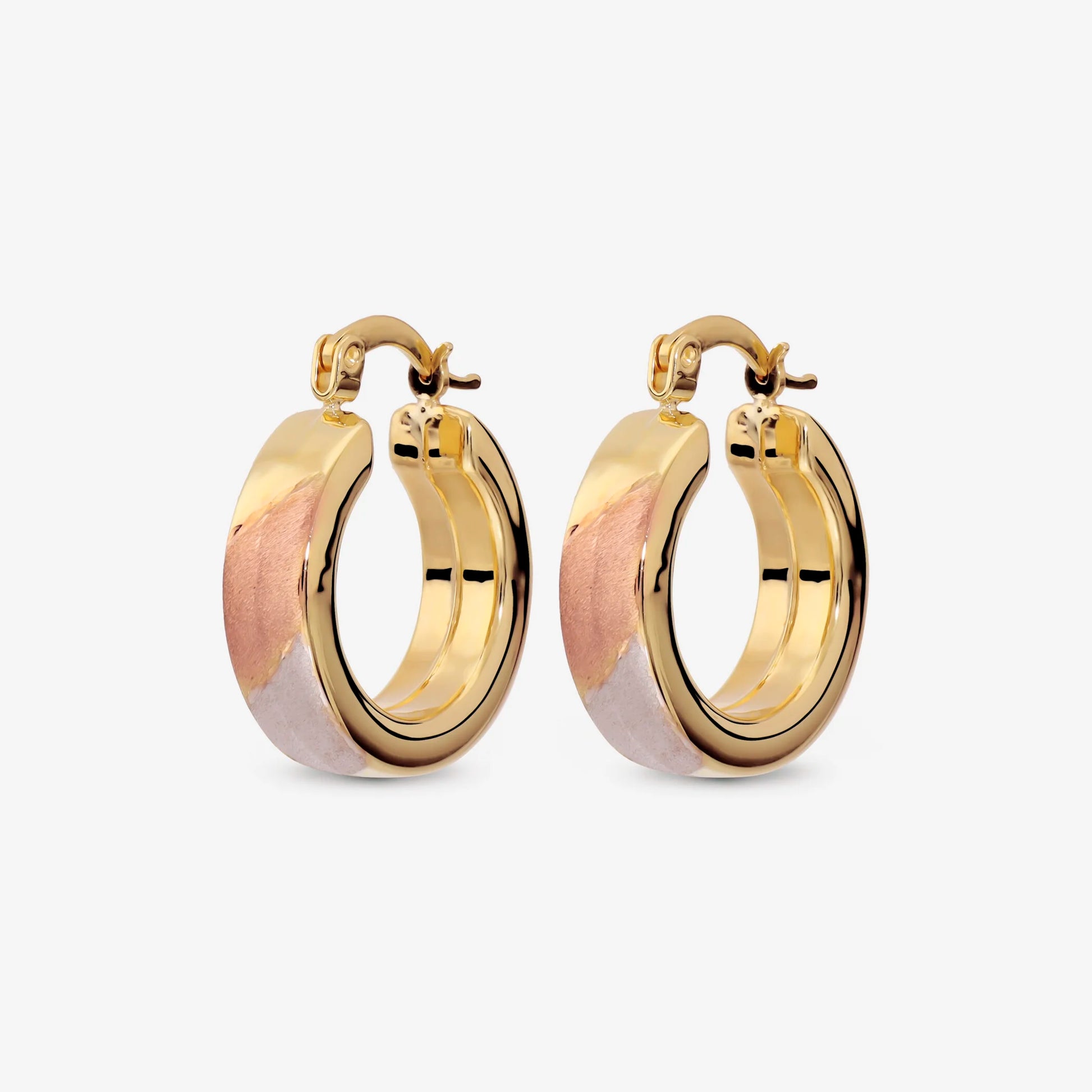 Orecchini da Donna Spina Oro 375 Noti Rosso Giallo Bianco Multicolore