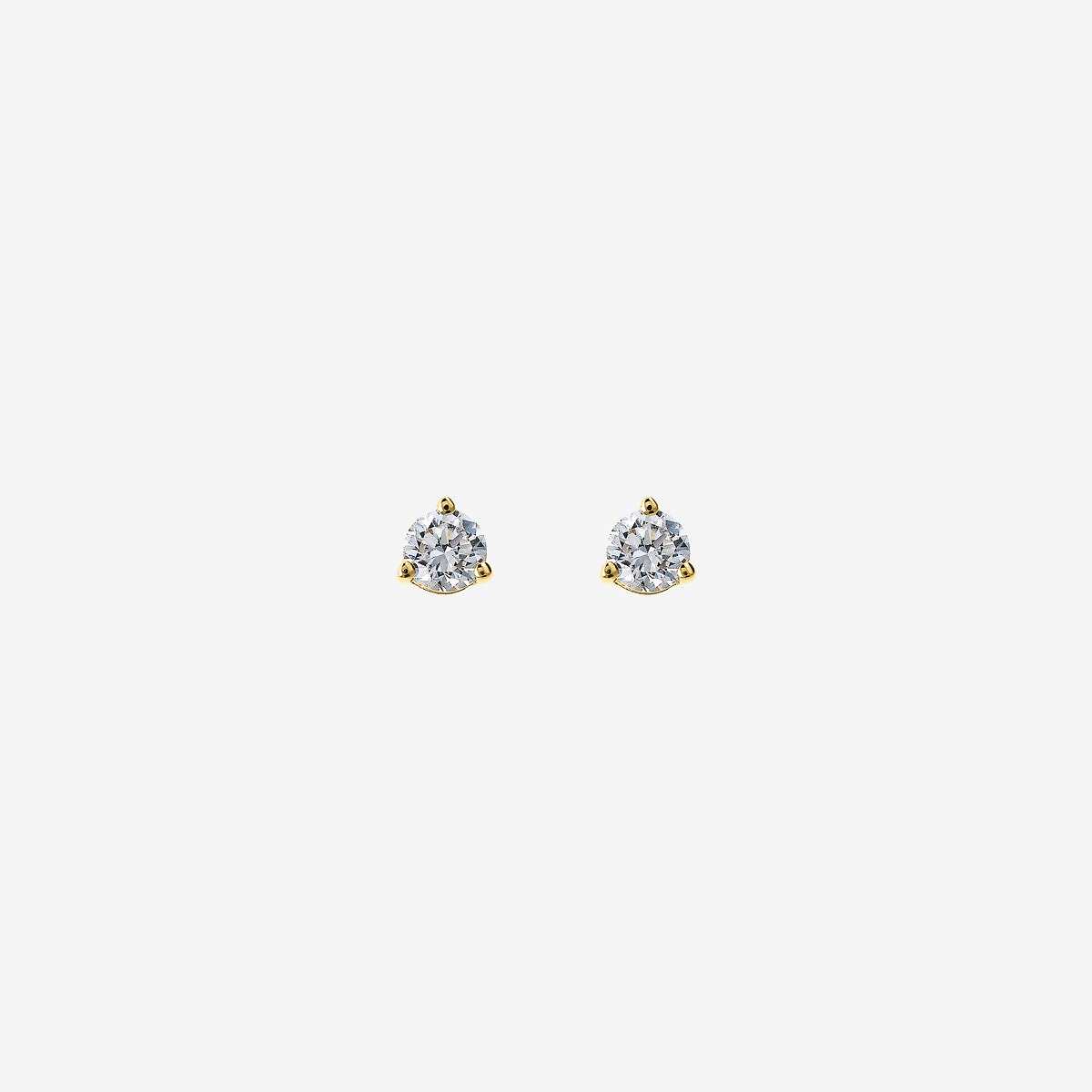 375 Gold Light Point Earrings with Lab Grown Diamonds 0.22ct