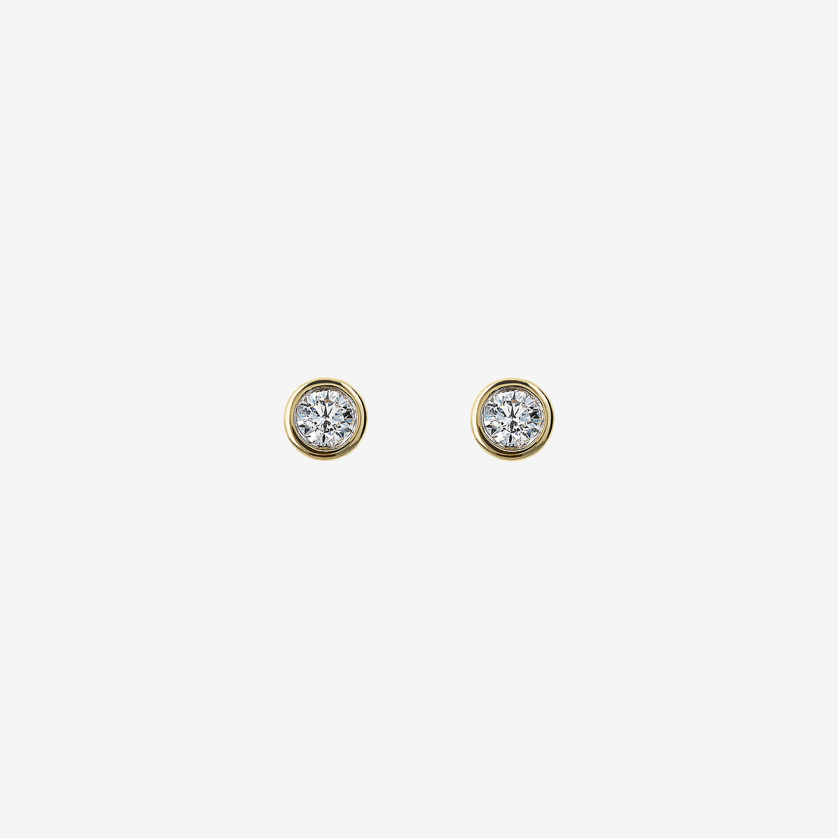 Boucles d'oreilles Light Point en or 375 avec diamants cultivés en laboratoire de 0,1 ct