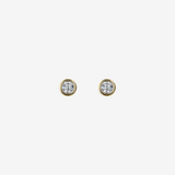 Orecchini Punto Luce Oro 375 con Diamanti Lab Grown 0.1Ct
