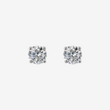 Boucles d'oreilles Light Point en or blanc 375 avec diamants cultivés en laboratoire de 0,1 ct