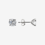 Boucles d'oreilles Light Point en or blanc 375 avec diamants cultivés en laboratoire de 0,1 ct