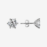 Boucles d'oreilles Light Point en or blanc 375 avec diamants cultivés en laboratoire de 1,5 ct