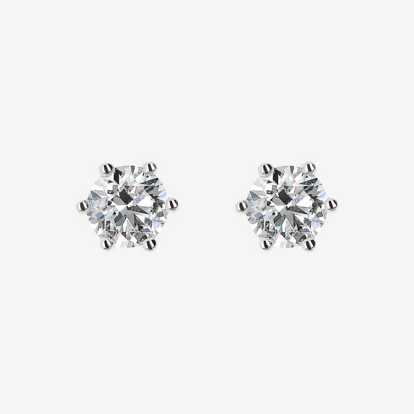 Boucles d'oreilles Light Point en or blanc 375 avec diamants cultivés en laboratoire de 1,5 ct