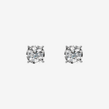 Boucles d'oreilles Light Point en or blanc 375 avec diamants cultivés en laboratoire de 0,1 ct