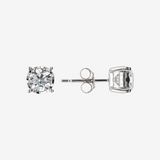 Boucles d'oreilles Light Point en or blanc 375 avec diamants cultivés en laboratoire de 0,1 ct