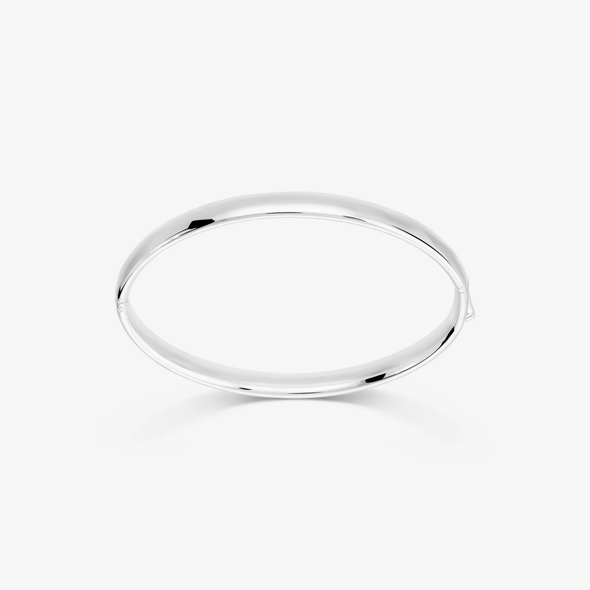 950 Silver Rigid Bracelet plated with Platinum