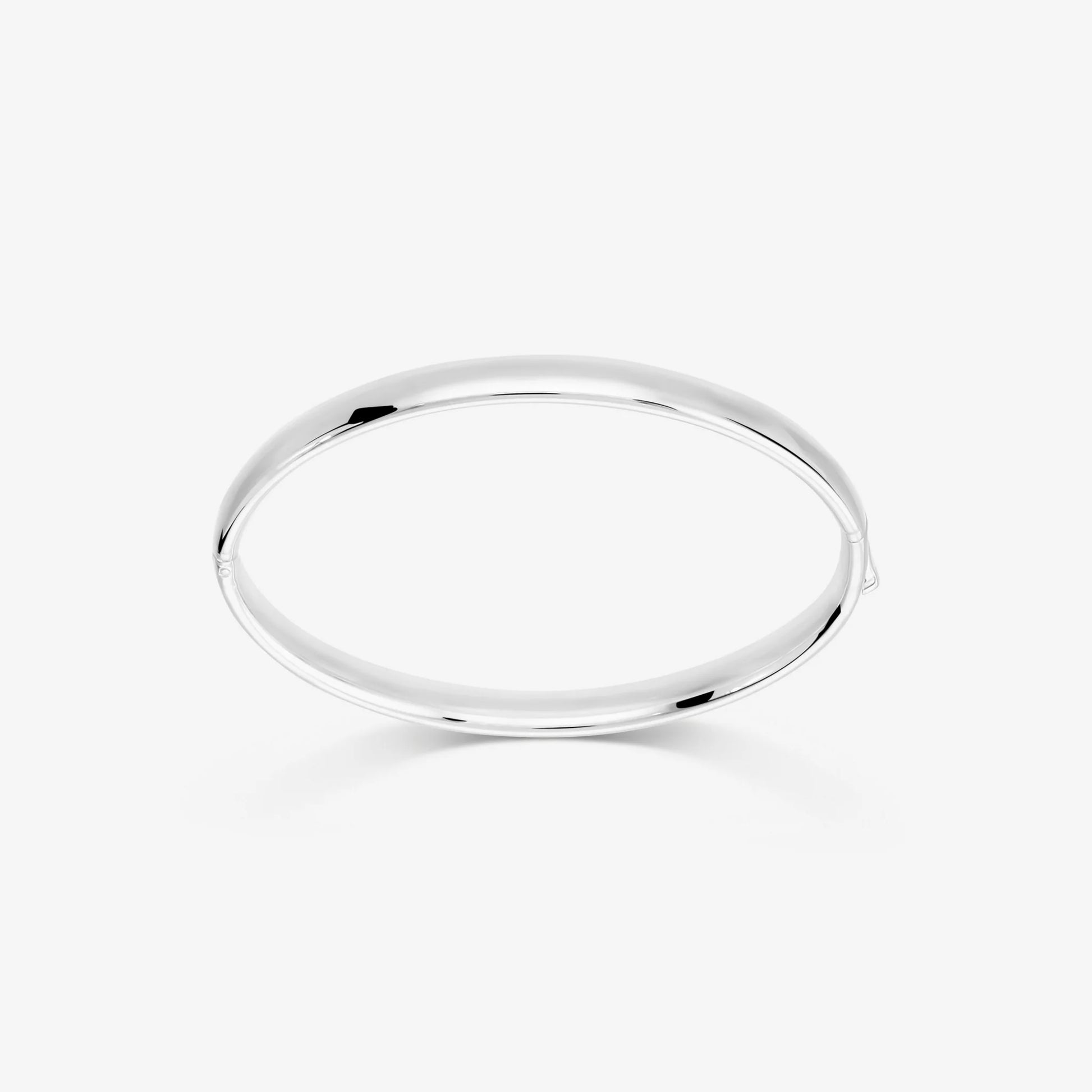 950 Silver Rigid Bracelet plated with Platinum