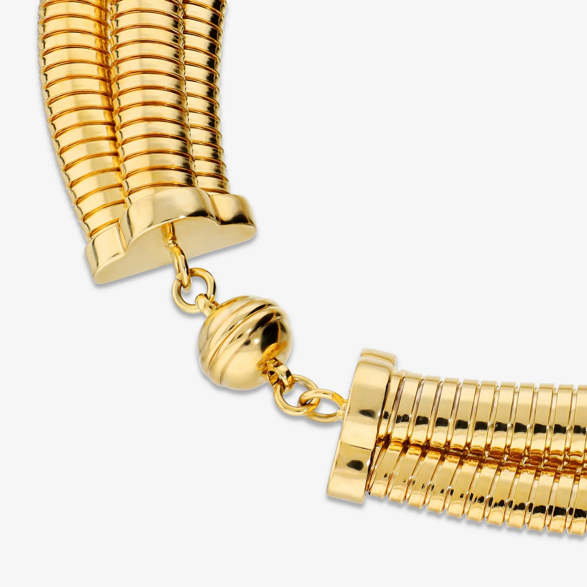Collana Girocollo Tripla Maglia Tubogas
