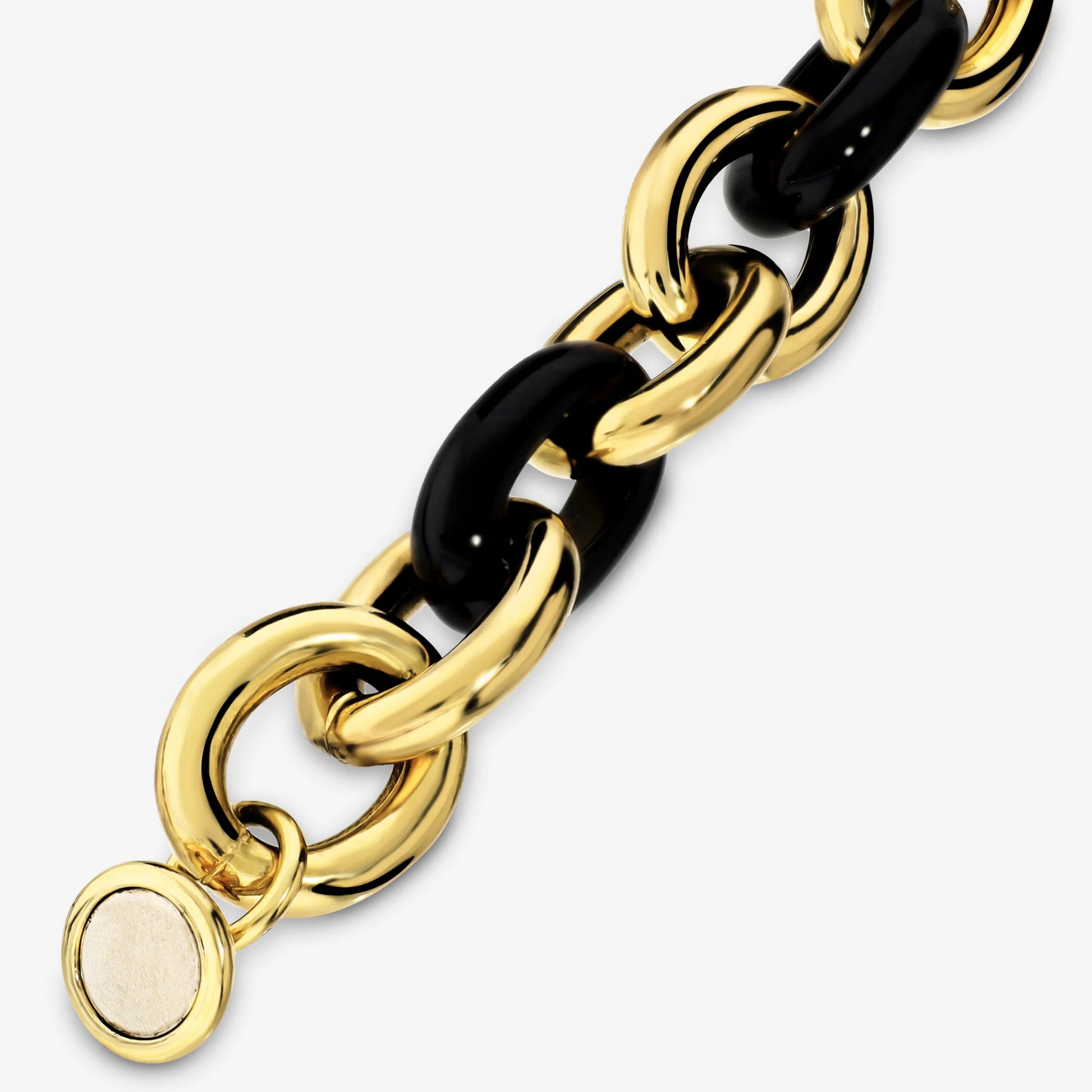 Bracciale Maxi Maglie con Pietre Naturali