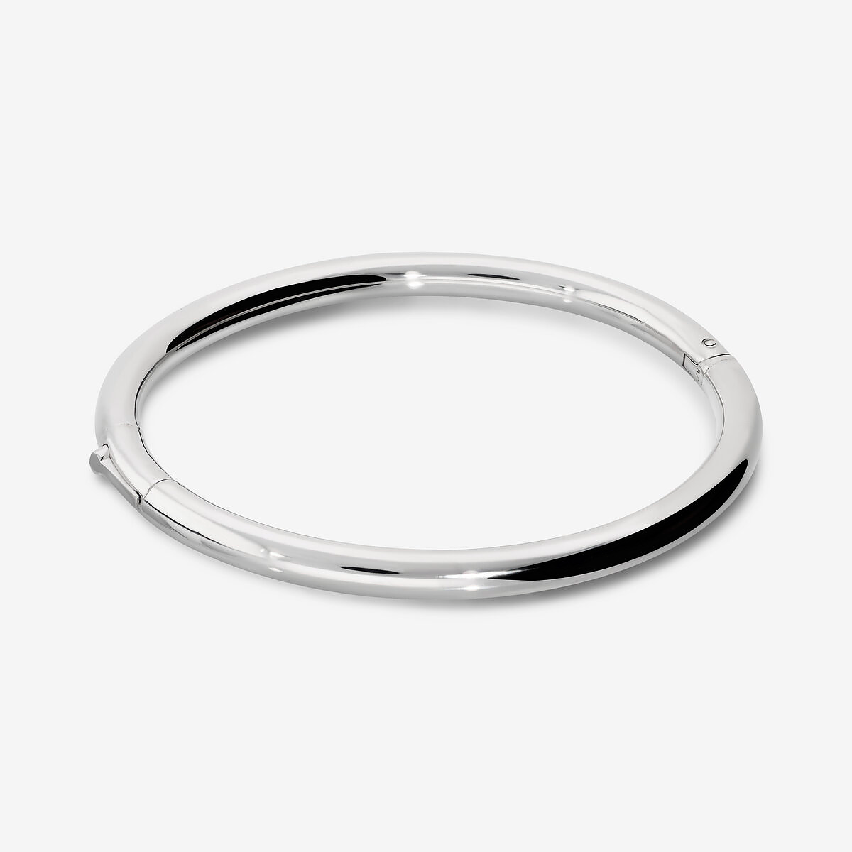 Rigid Bracelet in 925 Silver Platinum Plated