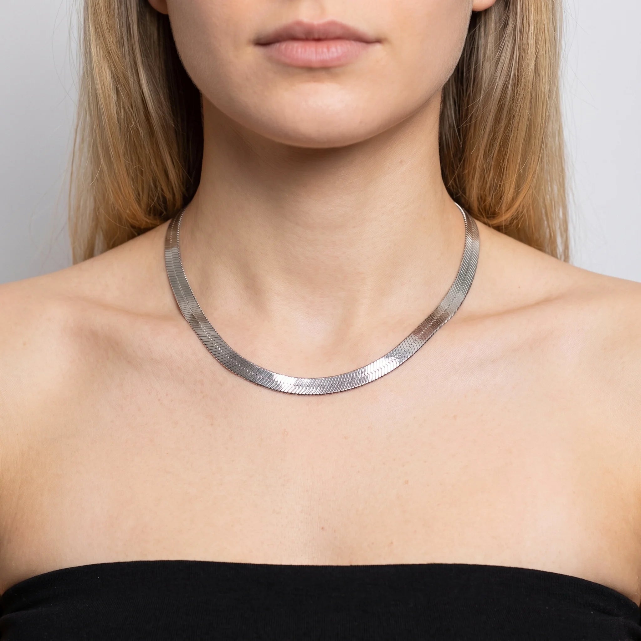 Collana Girocollo Maxi Maglia Snake