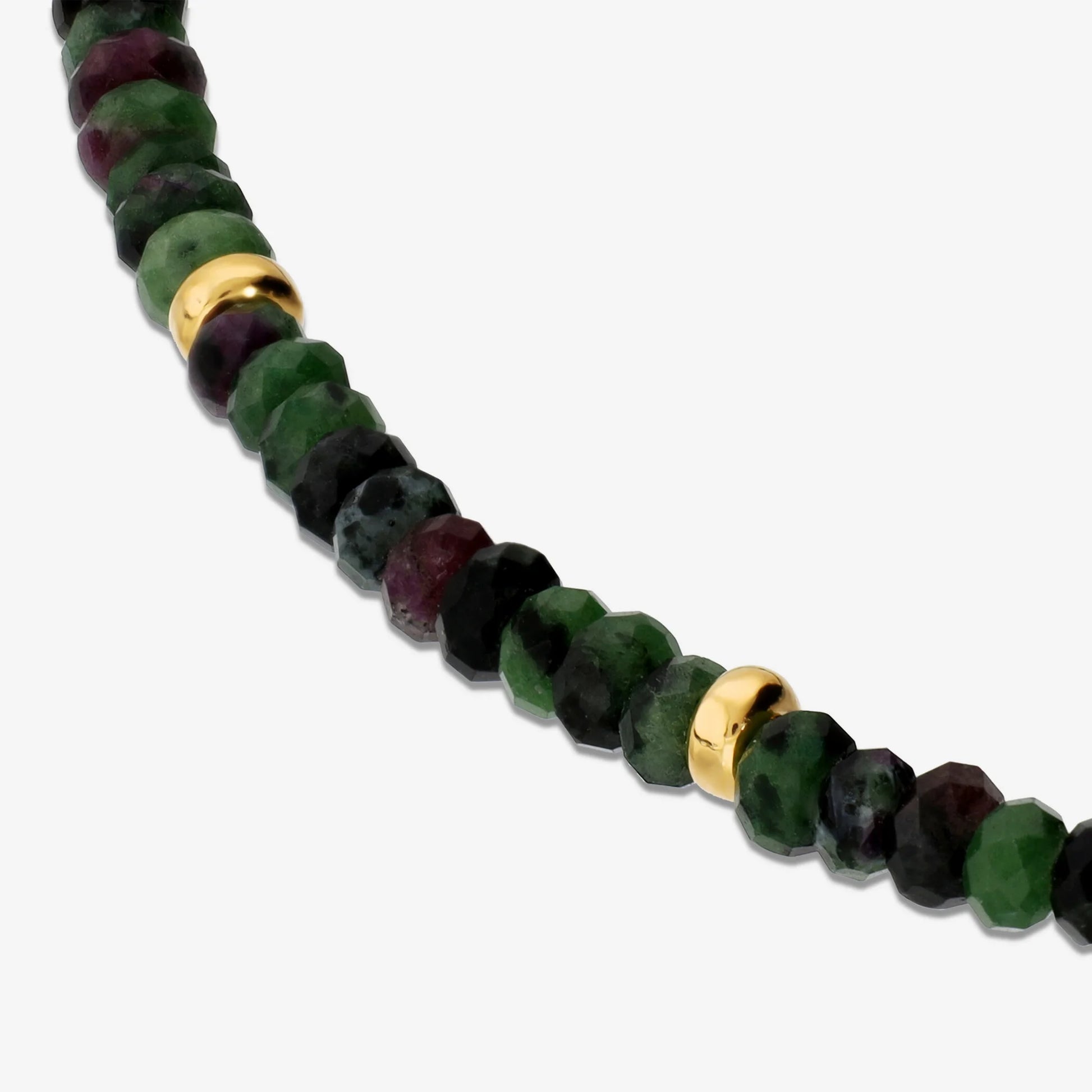 Collana Girocollo con Zoisite Rubino e Perla Bianca Scaramazza d'Acqua Dolce