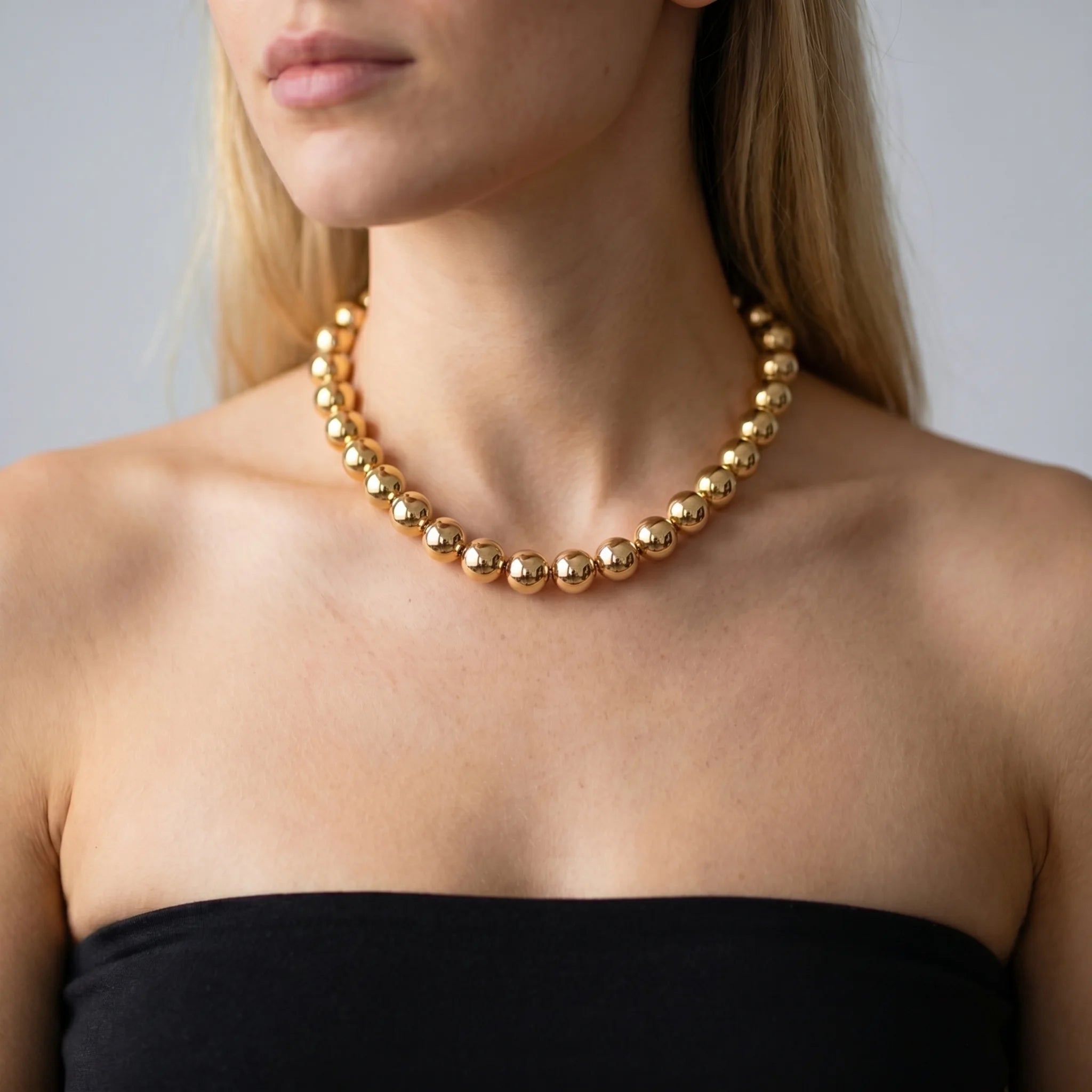 Collana Girocollo con Sfere Lucide