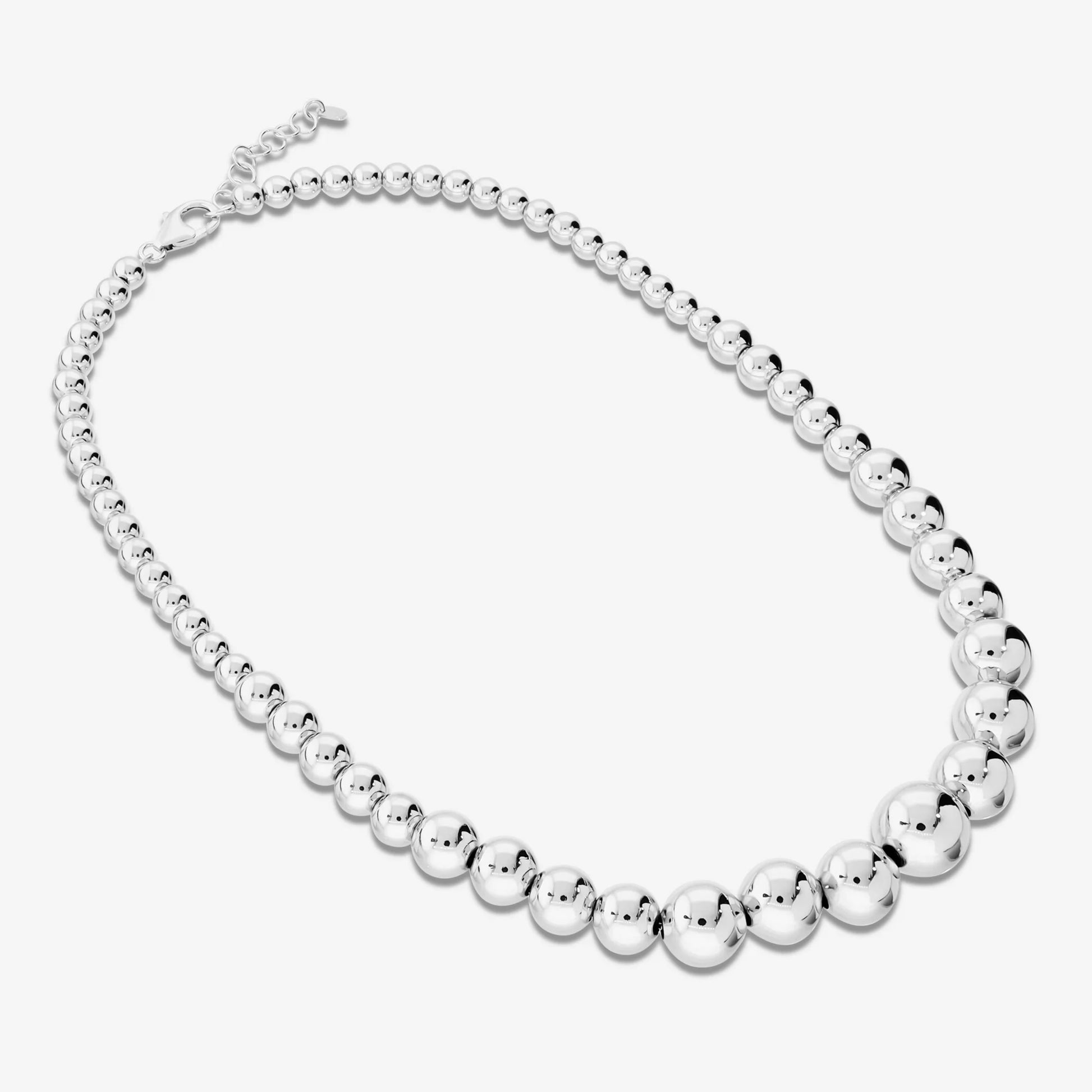 Collana Girocollo con Sfere Lucide Graduate