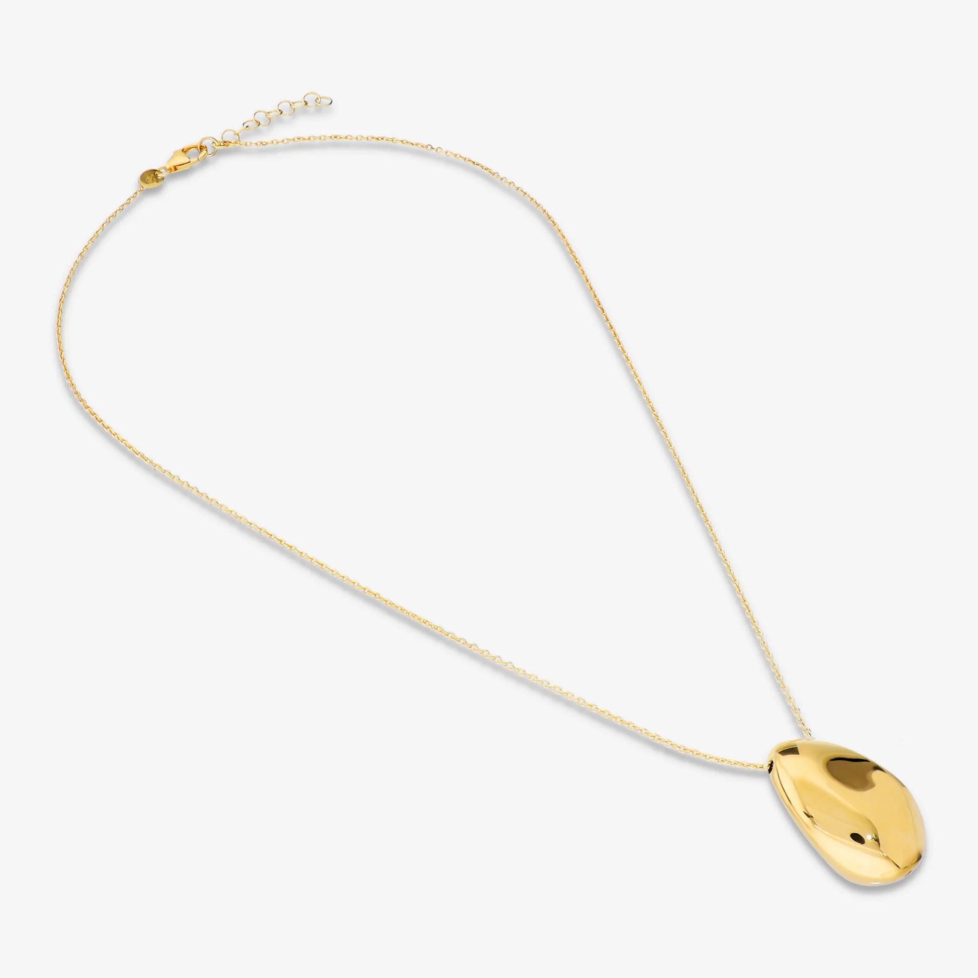 Collana Girocollo Maglia Forzatina con Pendente Pepita Lucida