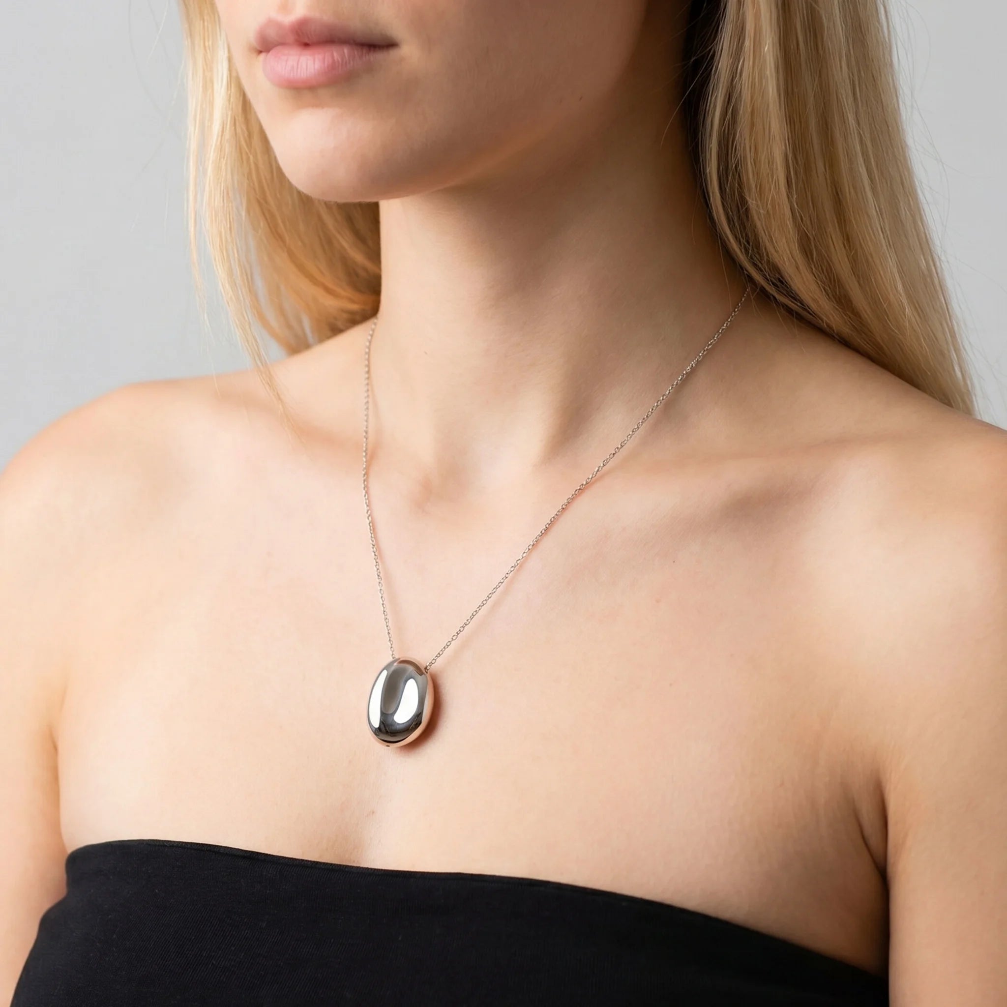 Collana Maglia Forzatina con Pendente Pepita Lucida