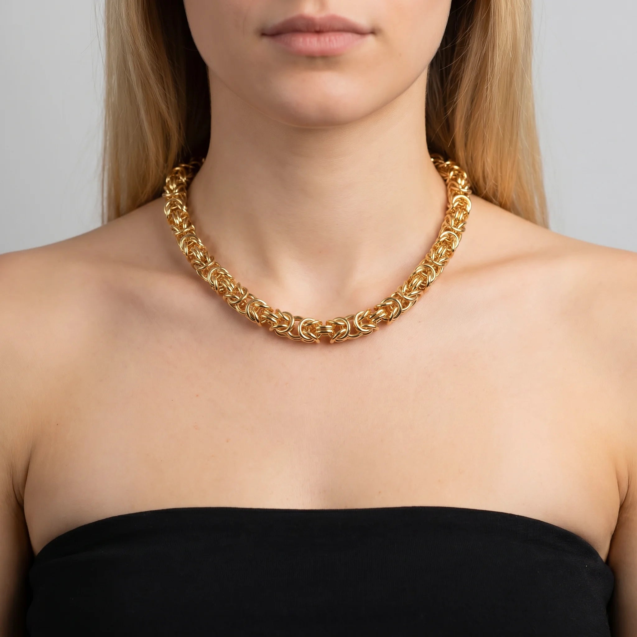 Collana Girocollo Maglia Maxi Bizantina