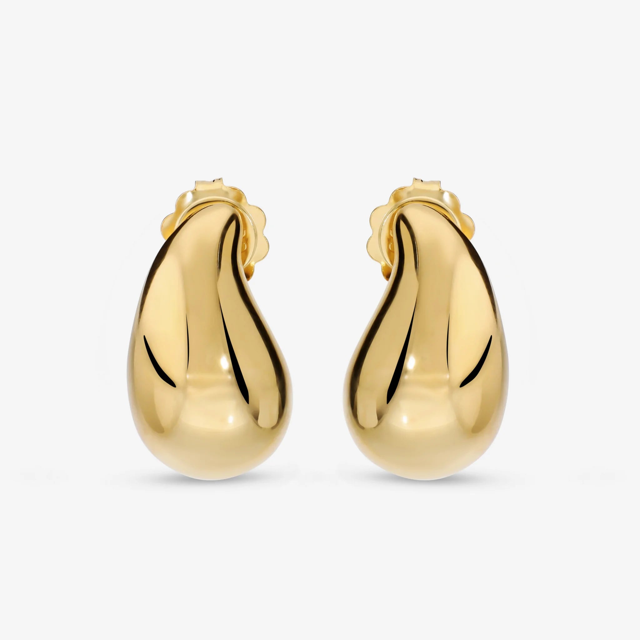 Orecchini a Goccia in Argento 925 placcato Oro Giallo 18Kt