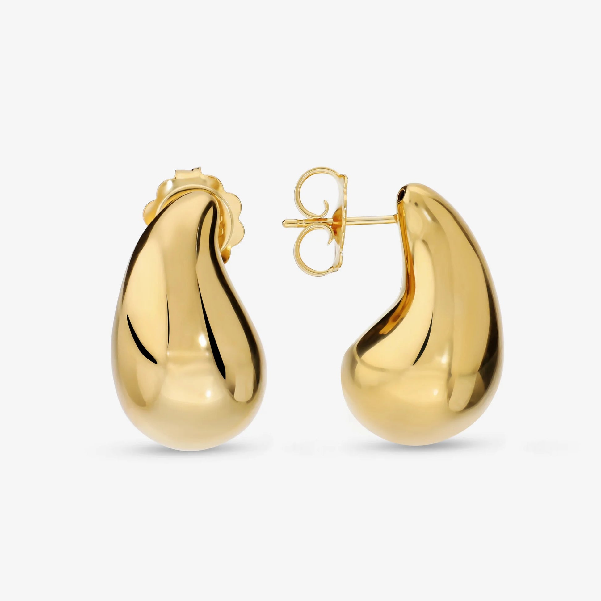 Orecchini a Goccia in Argento 925 placcato Oro Giallo 18Kt