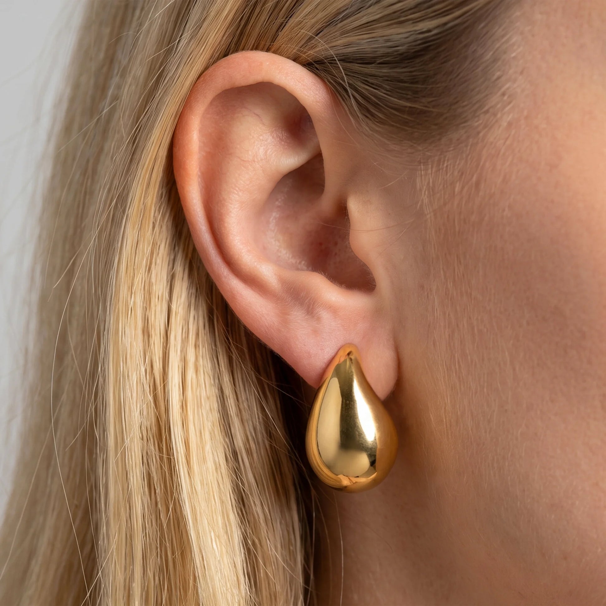 Orecchini a Goccia in Argento 925 placcato Oro Giallo 18Kt