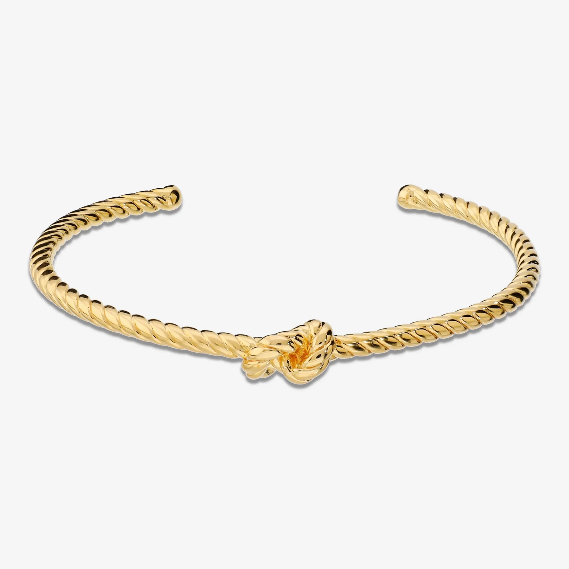 Bracciale Rigido Design Corda con Nodo
