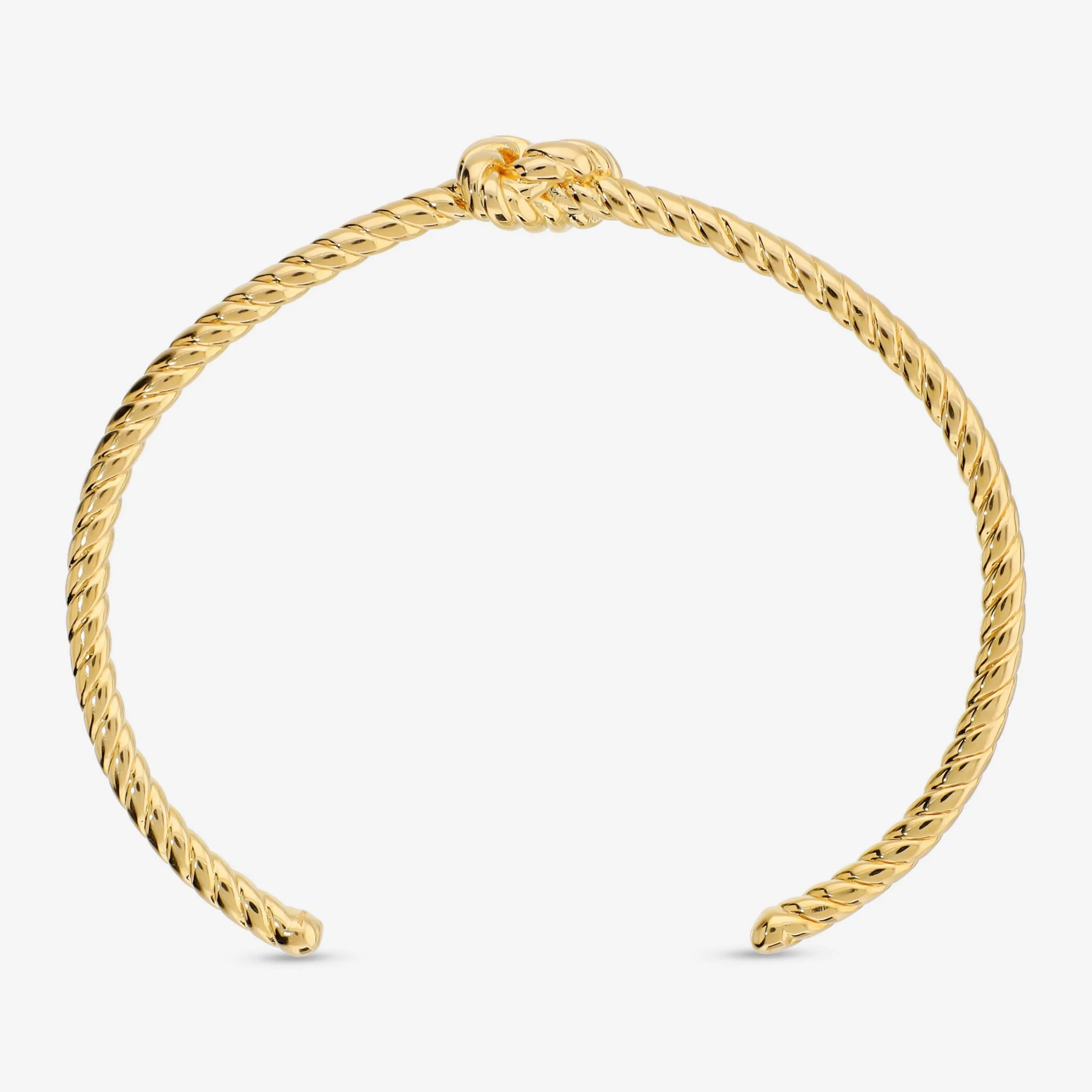 Bracciale Rigido Design Corda con Nodo