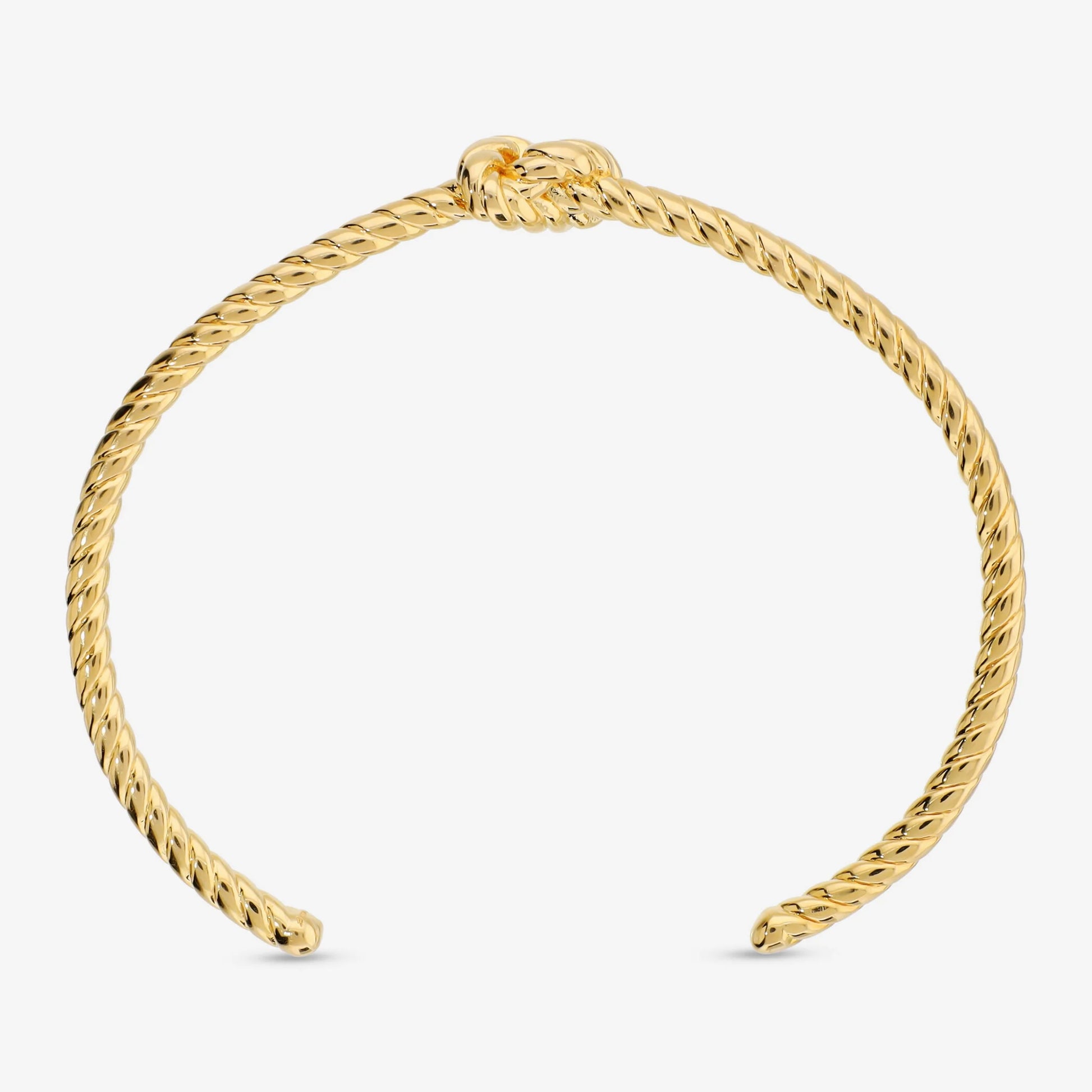 Bracciale Rigido Design Corda con Nodo