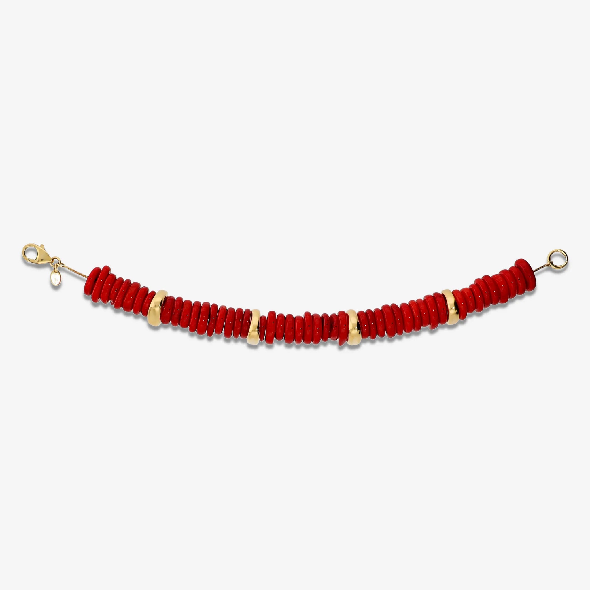 Bracciale in Argento 925 con Corallo Bamboo