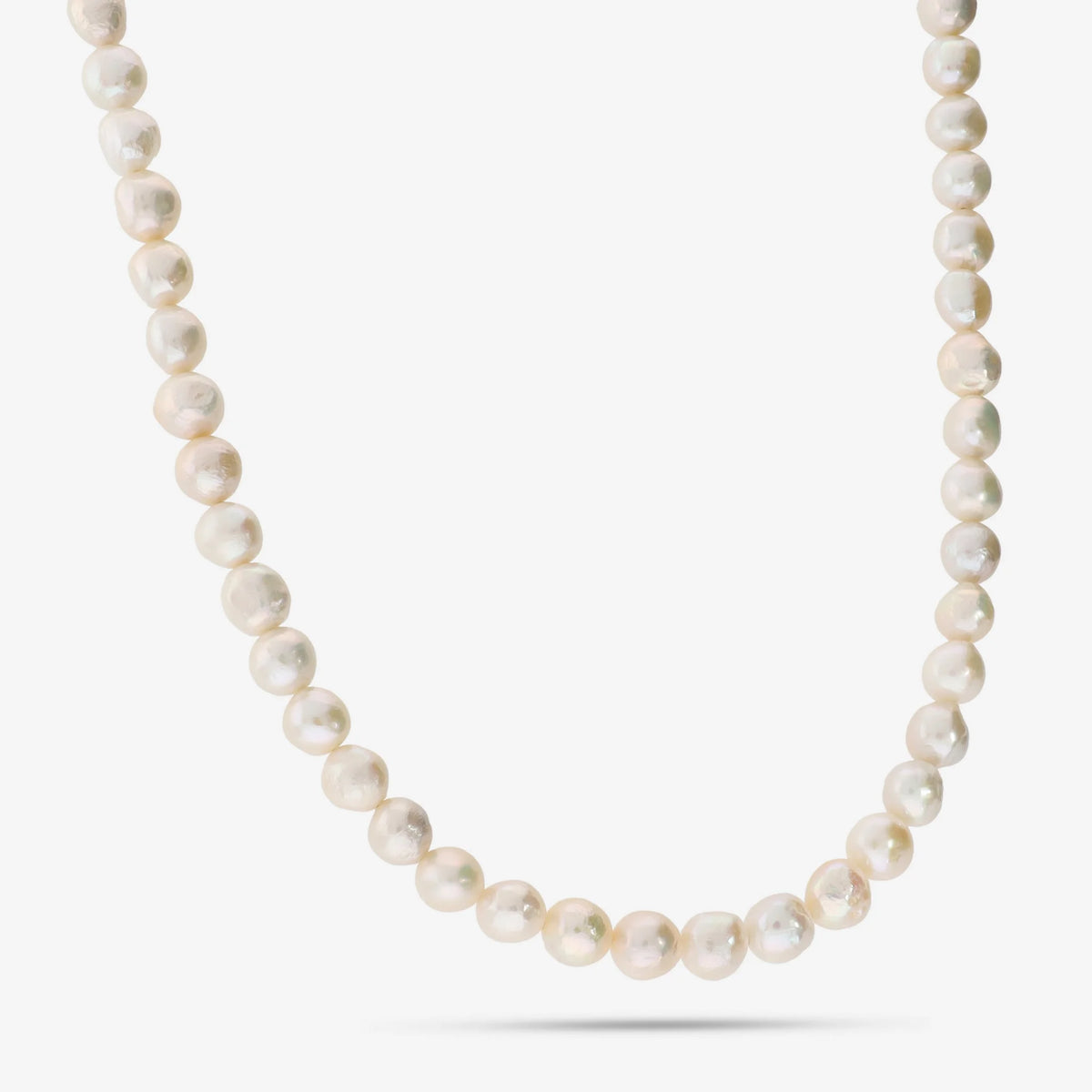 Collana Girocollo in Argento 925 con Perle Ming Ø 7/8 mm