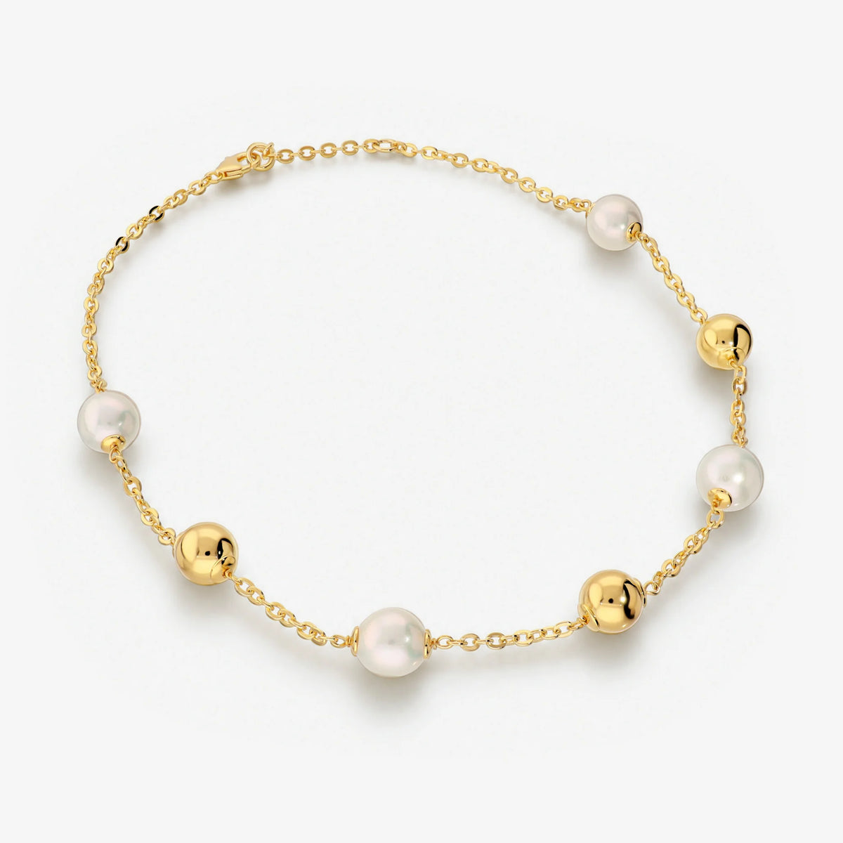 Collana Girocollo con Beads Lucide e Perle d'Acqua Dolce Ø12/13 mm