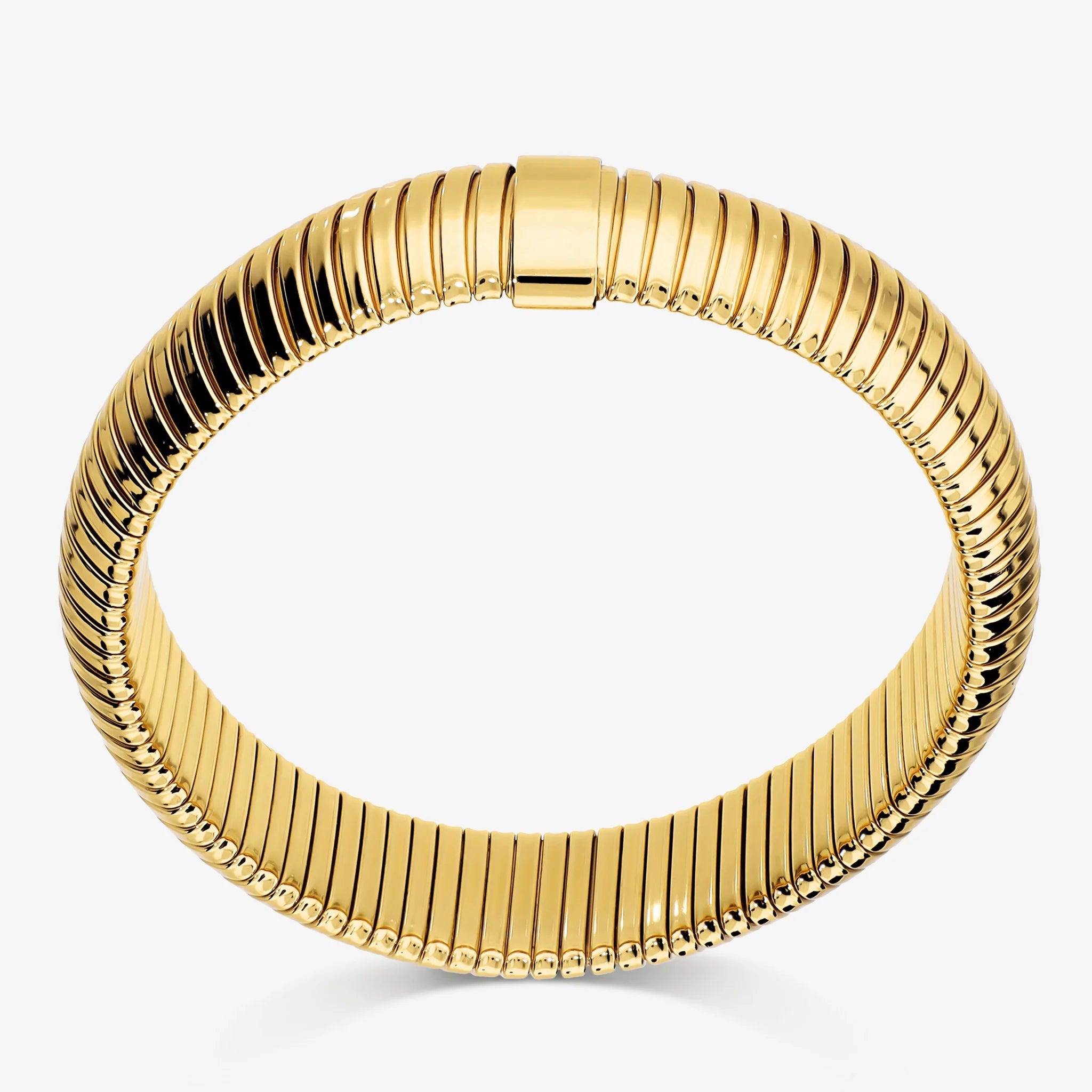 Bracciale Tubogas placcato Oro Giallo 18Kt