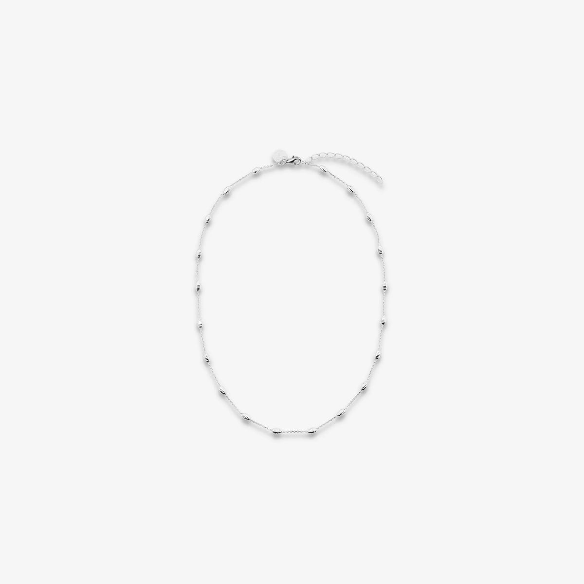 Collana con Pepite Diamantate in Argento 925 placcato Platino