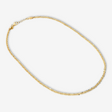 Collana Maglia Margherita in Argento 925 placcato Oro Giallo 18Kt