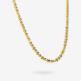 Collana Maglia Margherita in Argento 925 placcato Oro Giallo 18Kt
