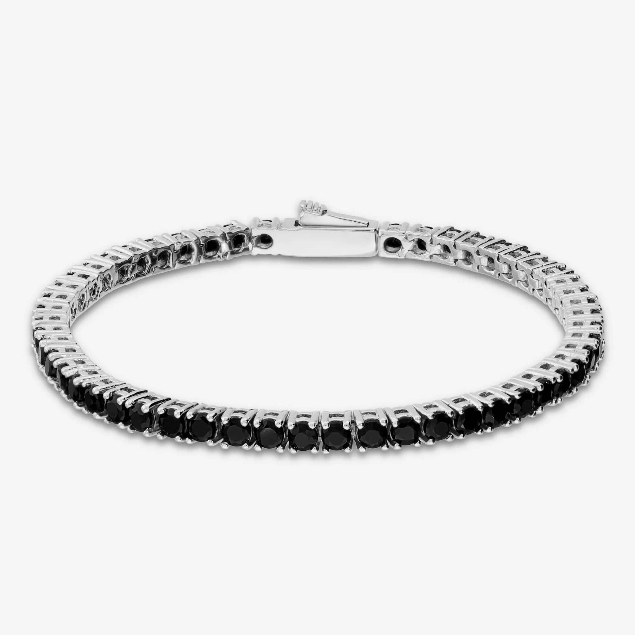 MILOR Bracciale Tennis Donna In Argento 925 Placcato Platino - Eleganza Made In Italy, Regalo Perfetto Per Ogni Occasione