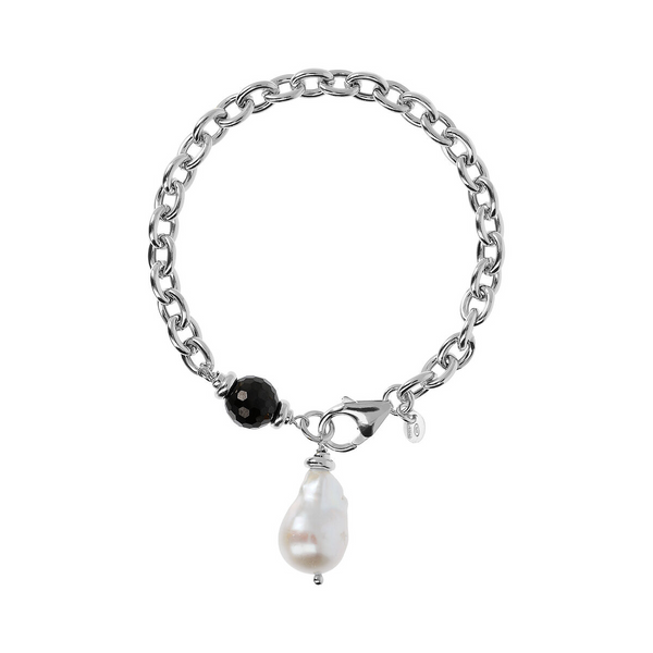 Perla D'Acqua Dolce Rotondo Gemma 925 Argento Massiccio Orecchini