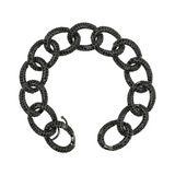Bracelet with Pavé Links in Black Spinel