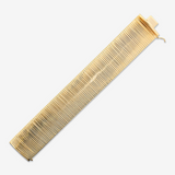 Maxi Diamond Omega Bracelet in 18Kt Yellow Gold Plated 925 Silver