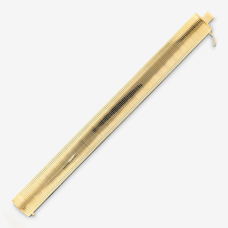 Omega Maxi Bracelet in 18K Yellow Gold Plated 925 Silver