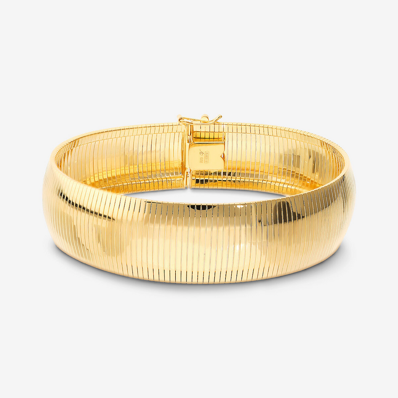 Omega Maxi Bracelet in 18K Yellow Gold Plated 925 Silver