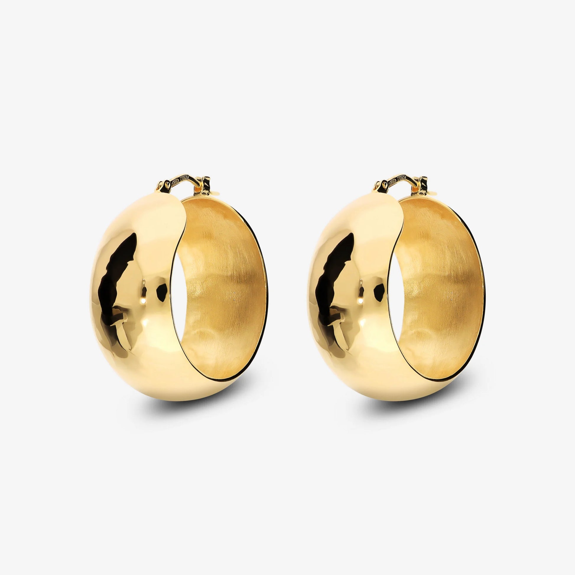 Hammered Hoop Earrings