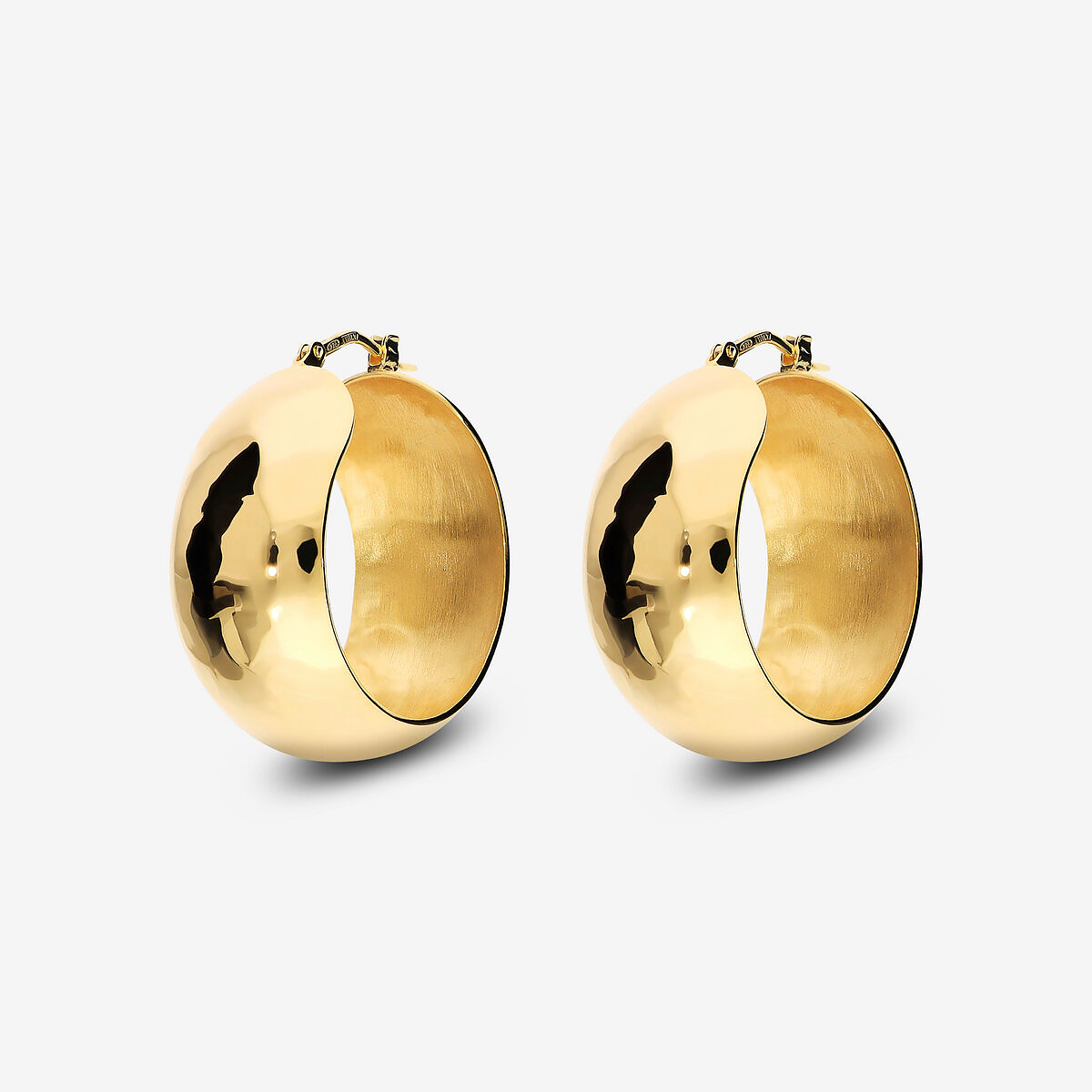 Hammered Hoop Earrings