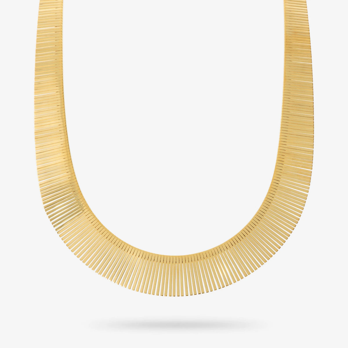Cleopatra Choker Necklace in 925 Silver Plated with 18Kt Yellow Gold