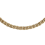 Byzantine Choker Necklace in 18Kt Yellow Gold Plated 925 Silver